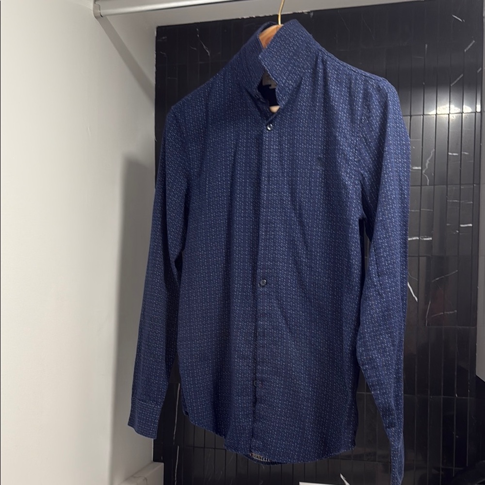 Original Penguin Blue Casual Button Down Shirt